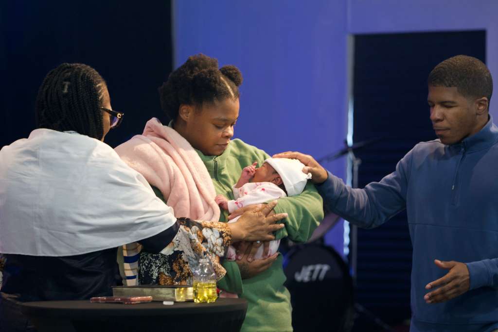 Baby dedication and prayer
